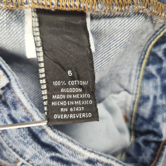 Polo Jeans Ralph Lauren Womens 6 Blue Baggy VTG Saturday Jeans Straight Leg 90's - Picture 7 of 11